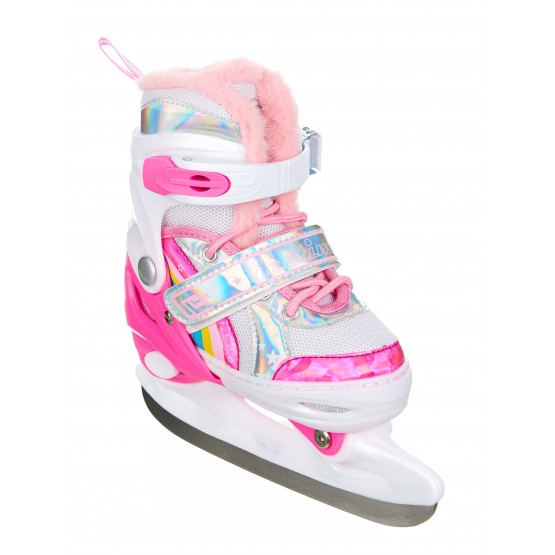 Коньки раздвижные ICE TIME Pink
